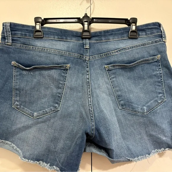 a.n.a Blue Jean Shorts with Floral Embroidery - Picture 5 of 6